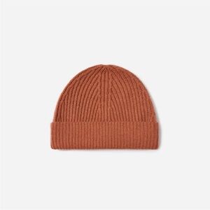 Everlane Cashmere Ribbed Beanie in Cinnamon